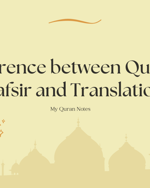 Difference between Quran's Tafsir and Translation - Explained Simply