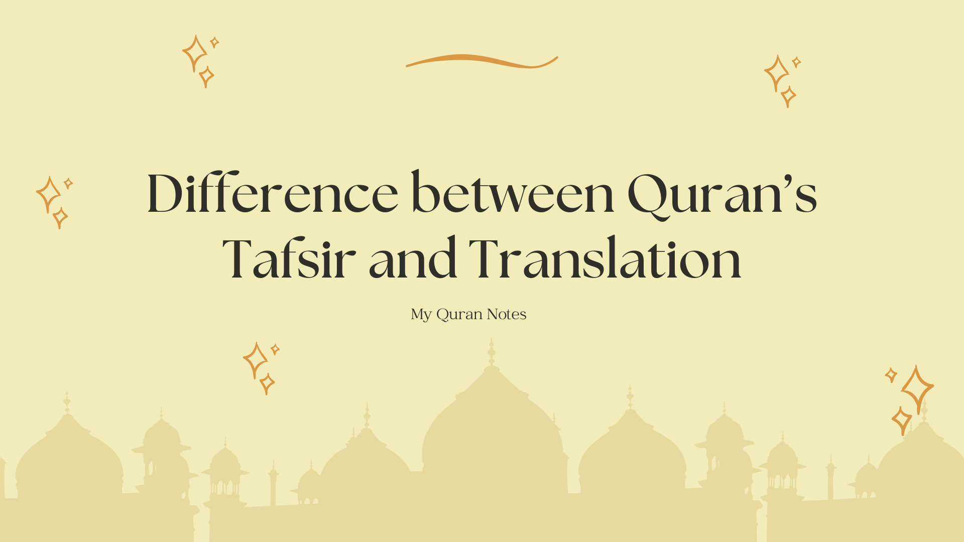 Difference between Quran's Tafsir and Translation - Explained Simply